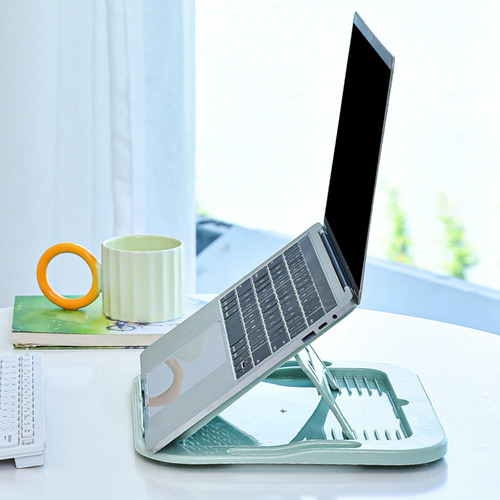 Soporte De Escritorio Plegable Ajustable Portátil Verde