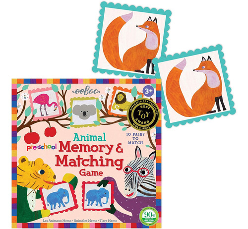Juego De Mesa Memoria De Animales