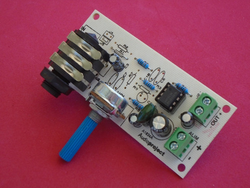 Preamplificador Simple Para Guitarra C/volumen - Audioproject