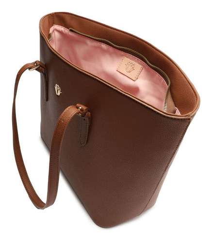 Imagem 4 de 6 de Bolsa Feminina Grande Shopping De Ombro Vinho - My Shoes