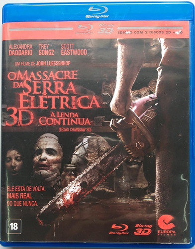 O Massacre Da Serra Elétrica A Lenda Continua Blu-ray 2d/3d (Usado)