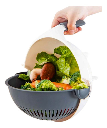 Escurridor Y Cortador De Verduras 2 En 1