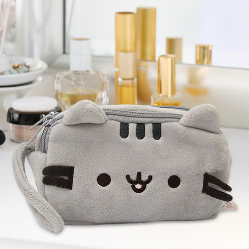Po Estuche De Lápices De Felpa Bolsa De Maquillaje De Gato