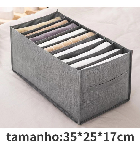 Kit 4 Colmeia Organizador Gaveta Jeans Roupas 7 Divisoria