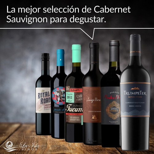 Imagen 2 de 10 de Vino Trumpeter + Piedra Negra. Combo Mix Cabernet Sauvignon
