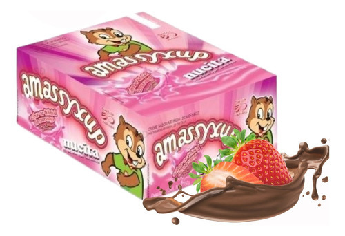 Kit Caixa Chocolate Amassychup + Amassyxup Morango C/100
