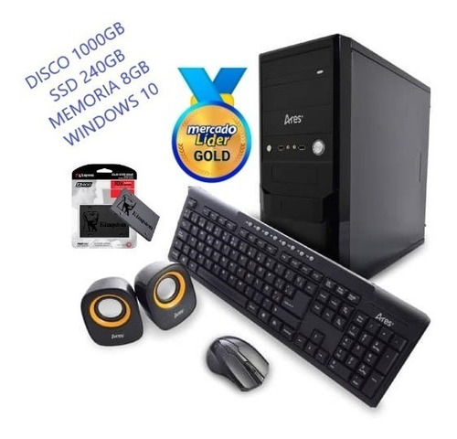 Cpu Intel Core I5 9na Gen Disco 1tb+240 Ssd Ram 8gb Inc Iva
