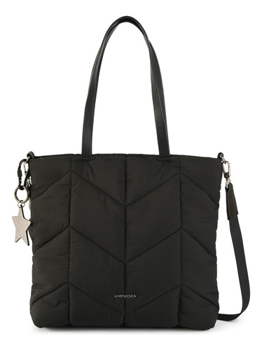 Cartera Dos Asas Mediana Novak Negro