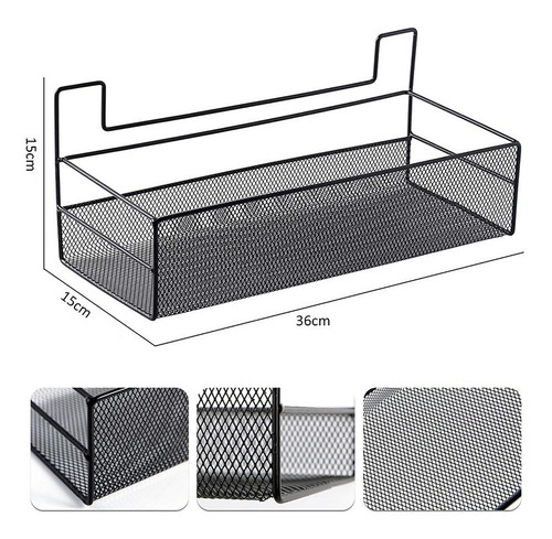 Soporte Hierro Adhesivo 36cm Multiuso Organiza Decora Hogar