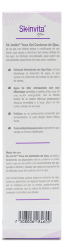 Skinvita Yeux Gel Contorno De Ojos Antiedad 15 Ml