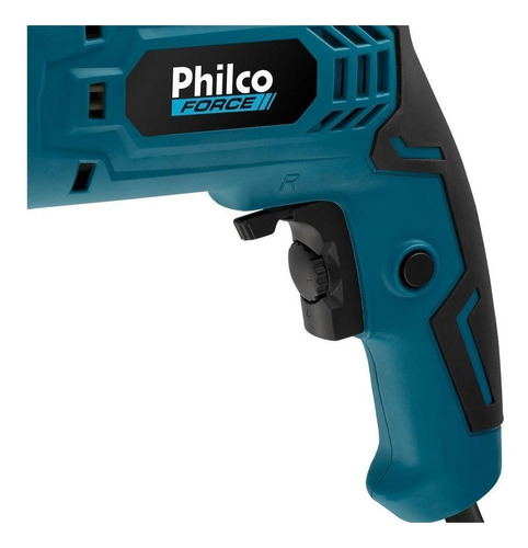 Imagem 2 de 3 de Furadeira martelete elétrica de 10mm Philco PFU01 650W 127V