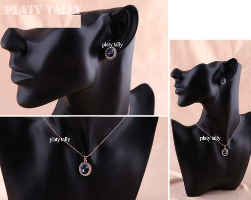Juego Set Collar + Aretes Nuevo Importado Con Estuche