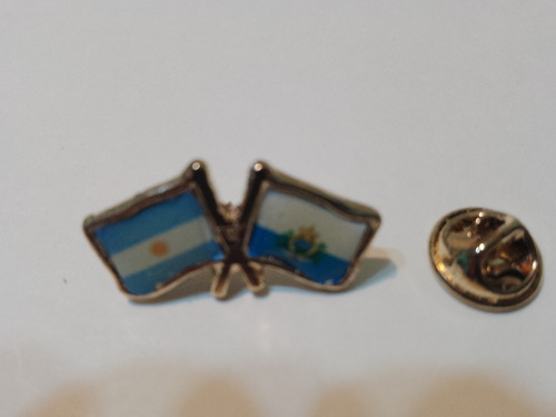 Pins Bandera Argentina Con San Marino De 2 Cms