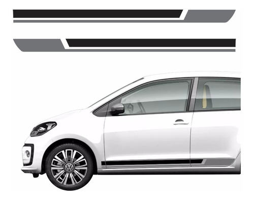 Kit Adesivo Faixa Lateral Volkswagen Up Tsi 2018 Up127