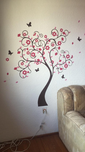 Vinil Decorativo Árbol Rosa