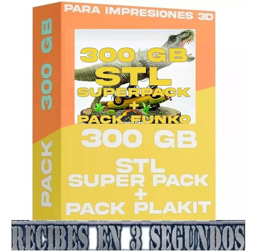 Pack Archivos Stl +300gb + Pack Stl  Funko  Impresion 3d