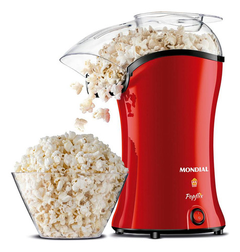 Pipoqueira Popflix Pp-03 1200w Vermelha Mondial