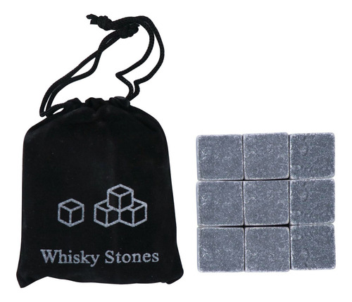 Set De Regalo Whiskey Stones, Chilling Stones Con Bolsa