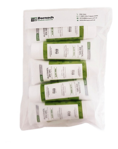 Alcohol En Gel Nano Apsepsis Con Aloe Vera 80cc X 5