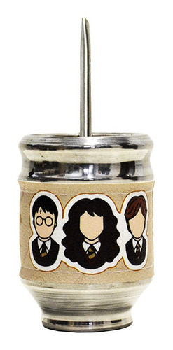 Imagen 2 de 6 de Kit Set Matero Completo Mate Acero Lumilagro Harry Potter