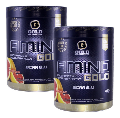 Amino Gold 8.1.1 40 Serv Gold Nutrition Black Line 