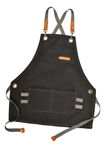 Delantal De Cocina Con Pintura Para Hornear, M Negro