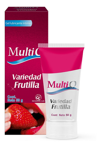 Imagen 2 de 6 de Multi O Lubricante En Gel Sabor Frutilla X 50 Gr