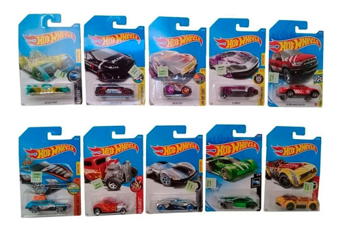 Hot Wheels Pack X10 Autos Individuales Surtidos Mattel