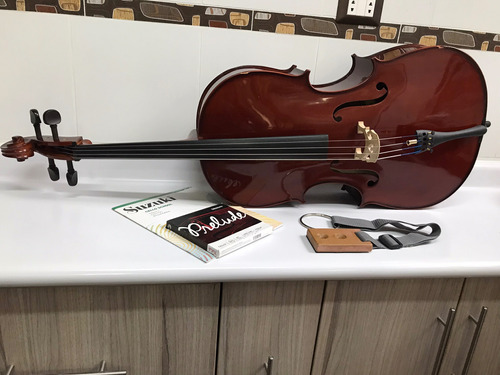 Violoncello 7/8 Con Accesorios. Atril Apoyapica C Correa Etc