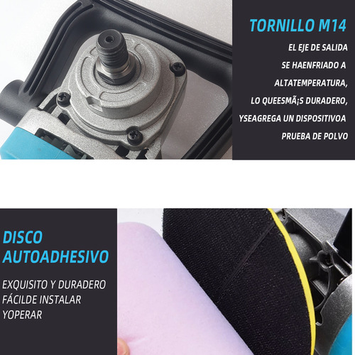 Pulidora De Coche 110v 1280w 6 Velocidades Pulido Ajustable