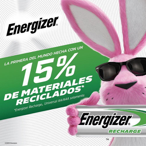 Cargador Universal Pilas Energizer + 4 Pilas Recargables Aaa
