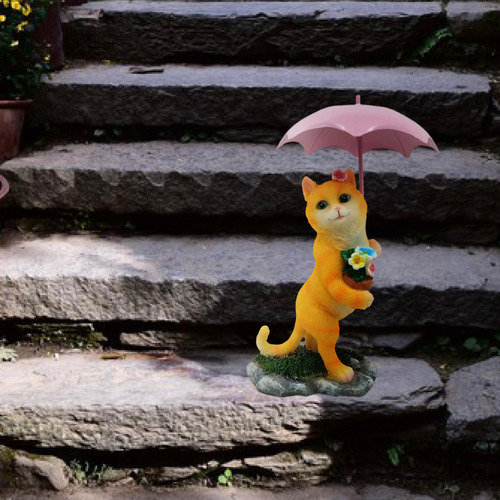 Escultura Caprichosa De De Gato Para Decoración Del Hogar