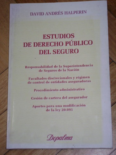 David A. Halperín. Estudios De Derecho Público Del Se&-.