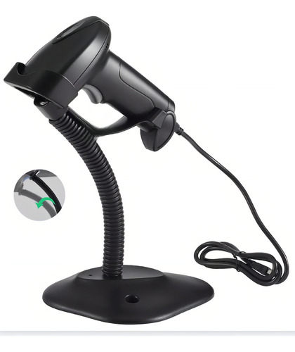 Leitor De Codigo De Barras Com Fio Usb Com Suporte