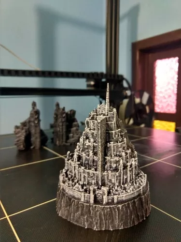 Kit Minas Tirith + Argonath Miniaturas 9cm Senhor Dos Aneis