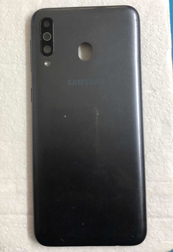 Tampa Carcaça Traseira Com Botões Samsung Galaxy M30 Cinza
