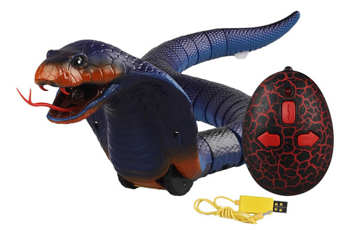 Serpiente Aterrador Juguete Realista Rc Serpiente Azul
