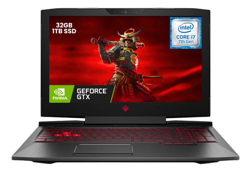 Hp Omen Core I7 7th 32gb Ram 1tb Ssd Gtx 1050 Ti 4gb Fhd 60h Negro (Reacondicionado)