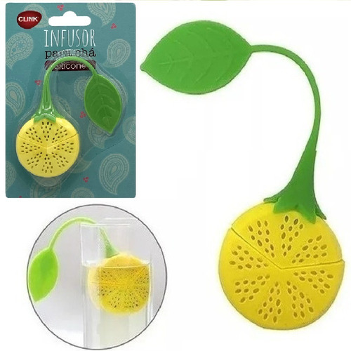 Infusor De Chá Em Silicone - Forma De Limão Ou Morango