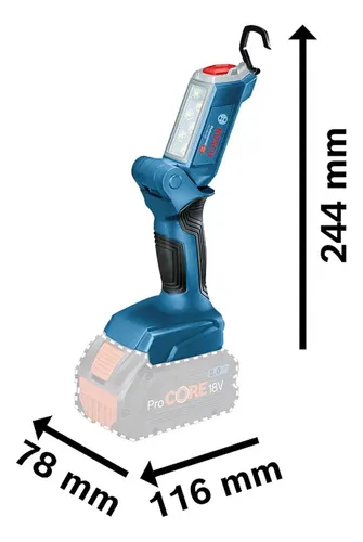 Taladro Percutor Gsb 185li Linterna Gli 18v-300 Bosch Acceso