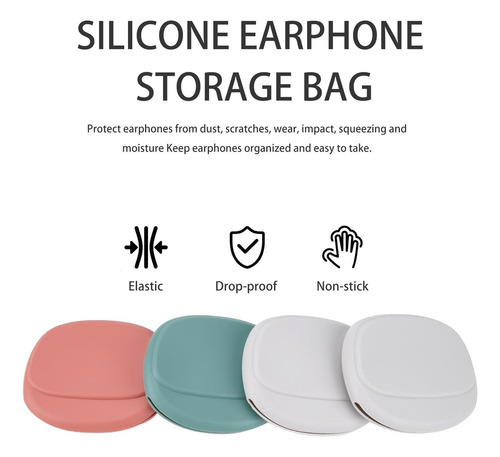 Caja De Auriculares De Silicona Reignsword 4 Pcs, Bolsa Para