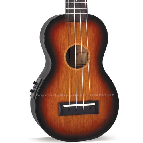 Ukelele Electroacustico Soprano Mahalo Java Funda Afinador