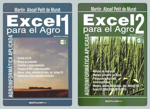 Petit De Murat: Excel Para El Agro 2 Tomos