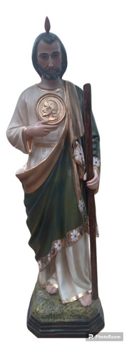 Imagen San Judas Tadeo 90cm  Elaborado  En Fibra De Vidrio 