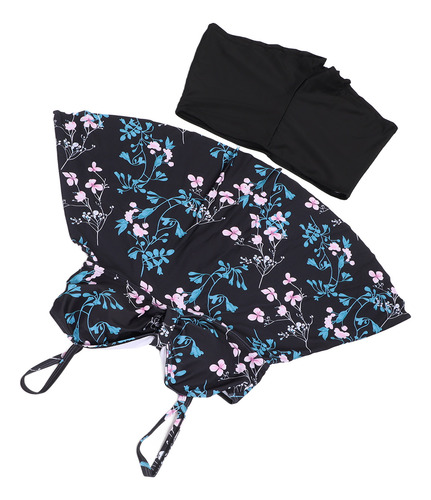 Vestido De Baño Estampado Con Tirantes Finos Elástico L