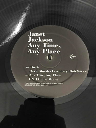 Janet Jackson / Lp Vinil:any Time, Any Place