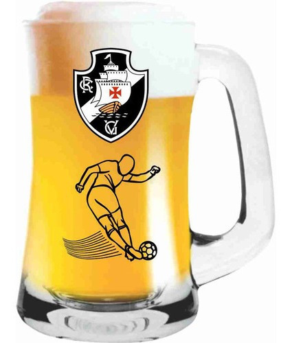 Caneca De Chopp E Cerveja Jogador Do Vasco 355ml De Vidro Nome Do Desenho Jogador Vasco Da Gama