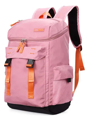 Mochila Portanotebook Viaje Gran Capacidad 3 Colores Trendy Color Rosa Diseño De La Tela Liso