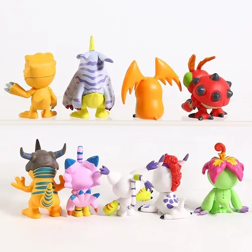 Boneco Digimon Digmon Miniatura Digimons Coleção Greymon 9un