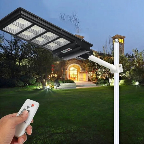 Imagen 2 de 5 de Pack X3 Foco Led Solar 300w Poste Exterior Focos Potentes